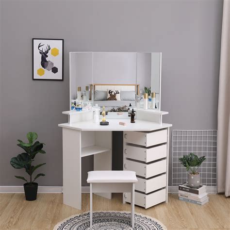 makeup table corner|small corner dressing tables.